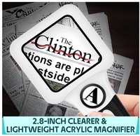 Compact Magnifying Glass with Lights 45X 10X Small Handheld Lighted Magnifier 3 LED Light Magnifying Glass