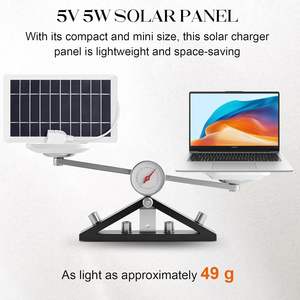 Kit de Panel Solar Monocristalino ALECTER de 10W, Certificado CE TUV, >21.5% de Eficiencia, IP62 Impermeable, Cargador de Teléfono Ligero - Product Image 5