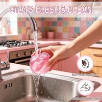 Juguete Antiestrés de Manzana - Bolas de Gelatina de Hielo Portátiles de Rebote Lento para Oficina y Escritorio