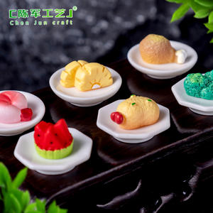 Buena calidad Chunjun paisaje simulación comida jugar almuerzo mariscos salchicha Bento Box Diy accesorios decorativos miniaturas - Product Image 5