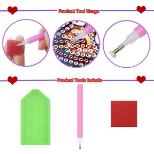 Kit d'outils universels XIXI pour la peinture florale en acrylique, stylo à aspiration en cuivre à pointe unique, peinture diamant de qualité supérieure pour peinture à la main - Product Image 5