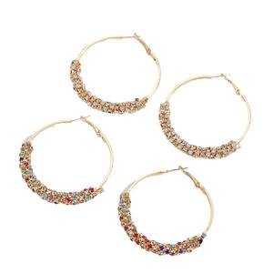 Pendientes de Botón Clásicos de Nuevo Color, Temperamento Retro, Diseño Moderno Grande, Unisex, Regalo al por Mayor, Corte Ovalado, Imitación de Rodio - Product Image 5