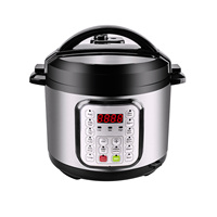 Système de chauffage par induction Flash parlant Braille 5L cuiseur à riz, cuiseur à riz parlant en acier inoxydable opération facile à une touche