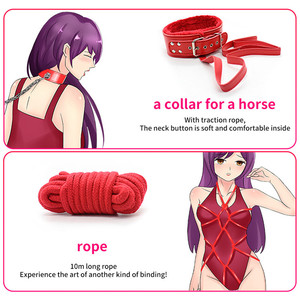 Kit BDSM 7 pièces, jouets sexuels érotiques en <span class=keywords><strong>peluche</strong></span>, jeu d'esclave, bondage BDSM, ensemble de bondage fétiche pour couple, femmes - Product Image 6