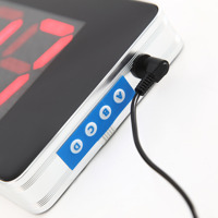Jam Dinding LED Digital Elektronik Kalender Abadi Modern dengan Termometer dan Fase Bulan untuk Ruang Tamu/Kamar Belajar Gantung