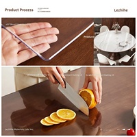Nappe de table en PVC souple transparente écologique – Imperméable, résistante à l'huile, à la chaleur, facile à nettoyer, anti-rayures, personnalisable