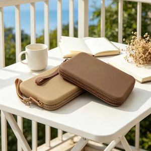 Silicone <b>Wallet</b> Custom Logo Unisex Fashion Waterproof Portable <b>Long</b> Travel Zipper Makeup Bag - Product Image 4