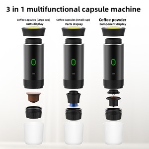 Votre cafetière portable 3-en-1 Travel <span class=keywords><strong>Cafe</strong></span>. Machine à expresso manuelle USB/électrique à une touche, chaud/froid, compatible multi-capsules. - Product Image 4