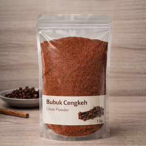 Poudre d'extrait végétal de feuille de clou de girofle 100% pure, séchée par atomisation, de qualité alimentaire, conditionnée sous vide, issue de culture artificielle estivale - Product Image 1