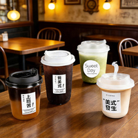 Gobelets en plastique transparent de haute qualité avec couvercles pour thé, soda, café glacé – Personnalisables, épais, givrés, durables, pratiques et polyvalents pour le quotidien