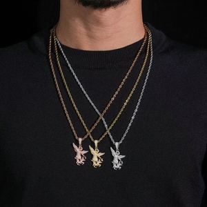 <span class=keywords><strong>NOVA</strong></span> Nuevo Colgante de Moda para Hombre de Plata S925 con Moissanita VVS, Chapado en Rodio/Oro/Oro Rosa, Estilo Lujo Ligero, OEM/ODM - Product Image 2