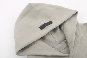 Sweat à capuche en silicone 3d surdimensionné pour hommes stock X Top Quality Heavyweight 100% Cotton Flocage High Street Trendy - Product Image 5