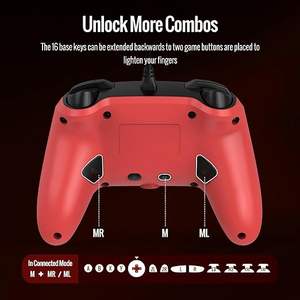 Manette filaire professionnelle BETMI RGB pour Switch 2 avec double vibration, détection de mouvement 9 axes, bouton C et joysticks à effet Hall - Product Image 4