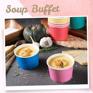 Pots à yaourt, coupes à glace de qualité alimentaire, coupes à gelato, à pois - Product Image 3