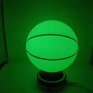 अंधेरे में चमकने वाली बास्केटबॉल हूप रबर वॉलीबॉल