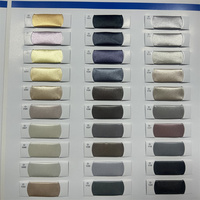 Tissu satiné brillant 50D*75D en polyester recyclé 100% recyclé, doublure charmeuse, satin léger