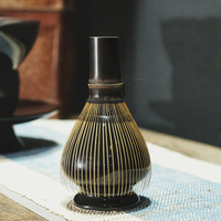 Ensemble de thé japonais traditionnel court en bambou, fouet à matcha en bambou Chasen, brosse à thé, accessoires de cuisine pour les amateurs de thé