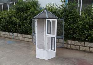 Design personalizzato in legno uccello voliera durevole in legno di abete casa degli uccelli pappagallo casa di allevamento - Product Image 3