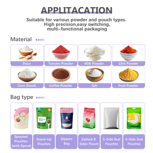 Cost Effective Automatic Cake Mix Rotary Packaging Machine Wheat Flour Stand-up Pouch Filling and <b>Sealing</b> Machine - Product Image 2