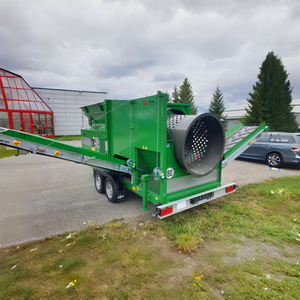 Portable Fine Agrégat Écran Rotatif Construction <span class=keywords><strong>En</strong></span> Vrac Matériel Séparateur Pierre Tamis Rotatif Déchets Organiques Trommel Rotatif - Product Image 2