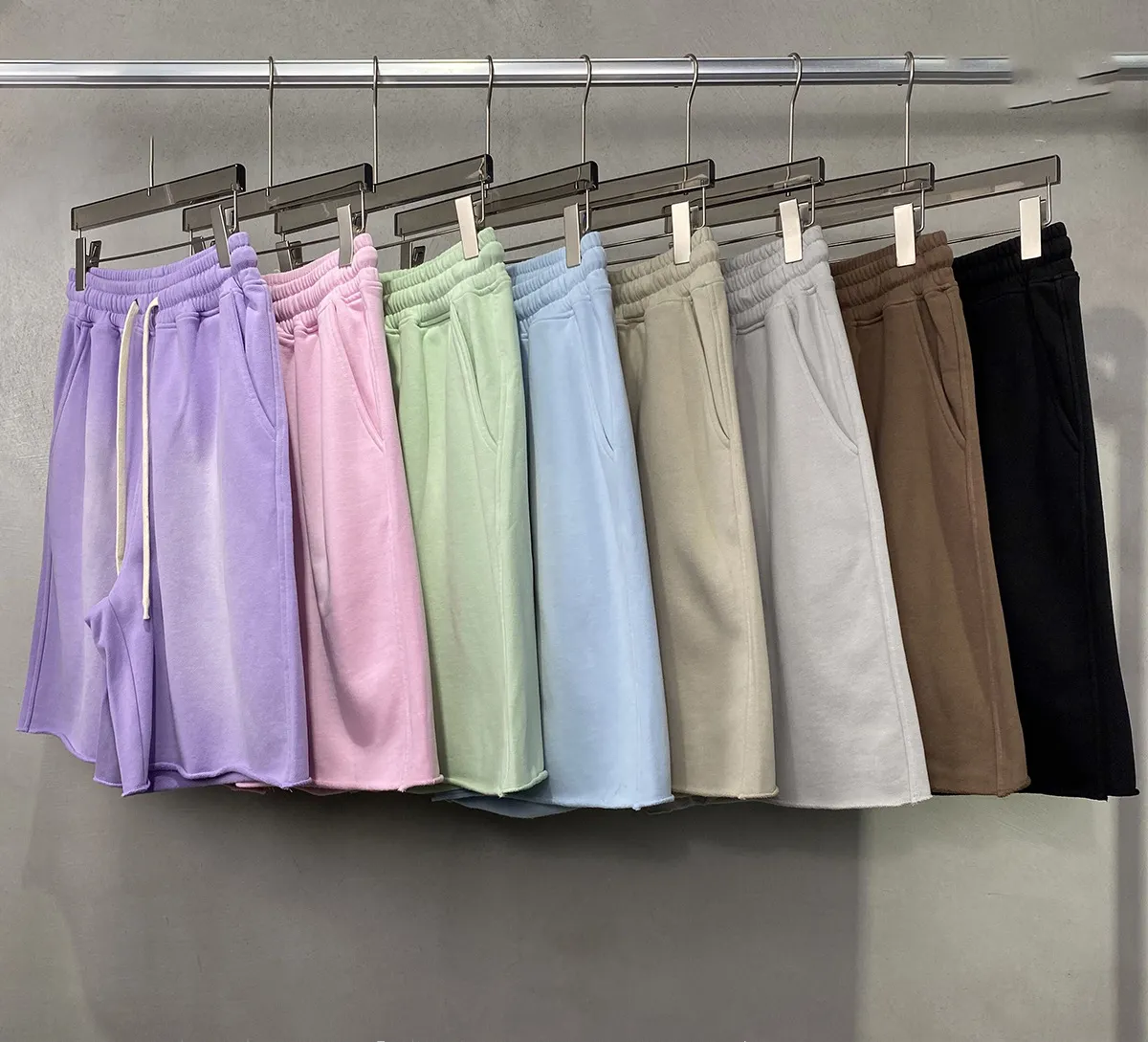 2024 abbigliamento uomo primavera ed estate nuovo prodotto 360g lavaggio retrò pantaloncini da uomo larghi