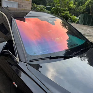 1,52*30m Sunset Red Chameleon Tint Film 80vlt Auto Aislamiento térmico Película DE PRIVACIDAD Extraíble Fotocromático Car Solar Window Tint - Product Image 1