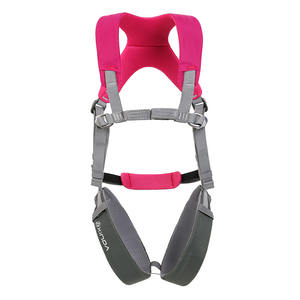 Harnais de sécurité complet pour enfants Xinda, en nylon réglable, pour l'escalade et la randonnée en plein air, à partir de 4 ans, rouge et bleu, taille unique - Product Image 2