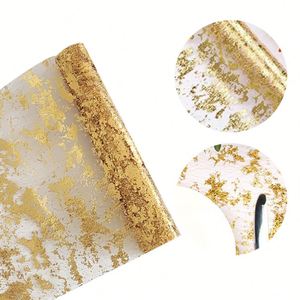 Nouvelle nappe de table en polyester personnalisée, nappe de table jetable imprimée or pour la décoration de mariage - Product Image 4