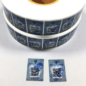 Etiqueta Adhesiva Personalizada con Código QR, Impermeable, de Seguridad, con Residuo, de Doble Color, Etiqueta Void - Product Image 2