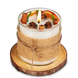 WANHUA iyi şanslar kadın noel soya ücretsiz kargo vanilya cupcake kış ekmek parti dekoratif kokulu mumlar