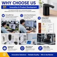 Pompa Dispenser Air Elektrik XHB SP-05 High Flow 3-4L/Menit USB-C Isi Ulang Portabel untuk Galon 5 Liter OEM Grosir