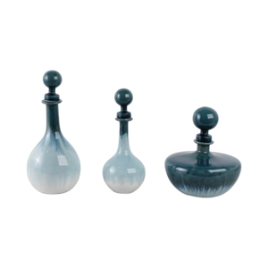 Set di vasi in ceramica per decorazioni per la casa, soggiorno, camera da letto, ufficio, tavolo, vaso per fiori in gres. - Product Image 2