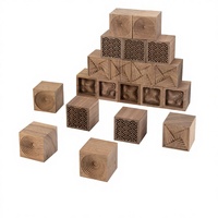 Pièces CNC en bois de noyer noir carrées pour voiture, personnalisées avec logo, pour aromathérapie domestique, fabrication OEM