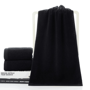 <span class=keywords><strong>Set</strong></span> di <span class=keywords><strong>Asciugamani</strong></span> in Cotone Nero per Hotel 5 Stelle/ Palestra/ Salone di Bellezza/ Parrucchiere - Product Image 3