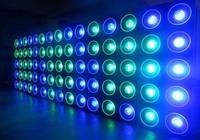 Lumières de scène professionnelles 25x30W RGBW LED Matrix Blinder Système d'éclairage DMX
