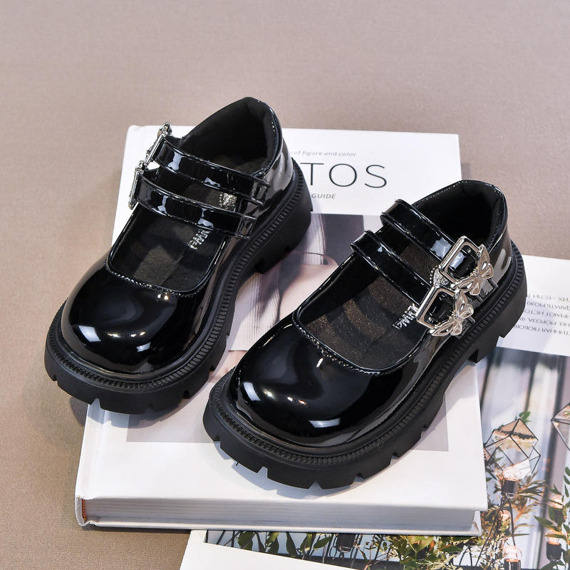 Black patent leather