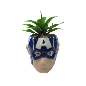 Vente en gros <span class=keywords><strong>de</strong></span> petits pots <span class=keywords><strong>de</strong></span> fleurs artificiels en céramique pour succulentes, pour décoration d'intérieur et d'<span class=keywords><strong>extérieur</strong></span>, pour <span class=keywords><strong>personnage</strong></span> <span class=keywords><strong>de</strong></span> film <span class=keywords><strong>de</strong></span> dessins animés en 3D personnalisés - Product Image 1