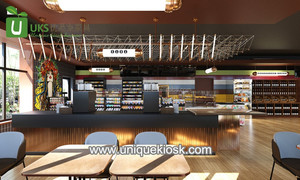 Rak <span class=keywords><strong>display</strong></span> supermarket tingkat tinggi konter checkout modern untuk supermarket diskon besar rak kabinet dinding desain untuk dijual - Product Image 2