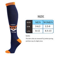 XR-264 impression sportive personnalisée sublimation genou chaussettes haute compression imprime soins infirmiers