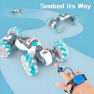 รถบังคับวิทยุ 2.4G 1/18 <span class=keywords><strong>4v4</strong></span> รถสตั๊นท์ดริฟท์ ขับเคลื่อนได้สองด้าน พร้อมไฟและเสียงเพลง ควบคุมด้วยมือ - Product Image 3