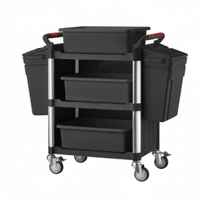 Chariot à outils pour organisateur de condiments de café en plastique à quatre roues avec personnalisation OEM Capacité de charge de 150 kg - Product Image 1