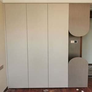 Meubles de chambre à coucher sur mesure, nouveau design, armoire en bois avec porte en verre - Product Image 3