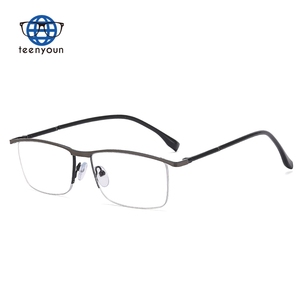 Teenyoun en Stock femmes mode diamant lunettes cadres demi-cadre bleu lumière bloquant lunettes <span class=keywords><strong>pour</strong></span> femmes en gros - Product Image 3