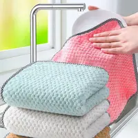 Toalha de limpeza multi-uso, pano de microfibra absorvente de secagem rápida personalizada para cozinha, lavagem e limpeza de prato