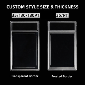 Siêu âm UV bảo vệ rõ ràng giao dịch thẻ slab trường hợp nhựa Pokemon Kích thước chấm điểm thẻ slab - Product Image 3