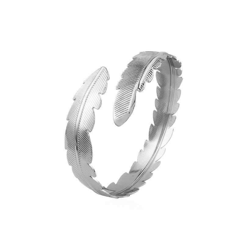 Brassard plume argent