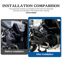 Cocok untuk BMW R1300GS Adventure 2024  Pelindung Mesin Baja Anti Karat