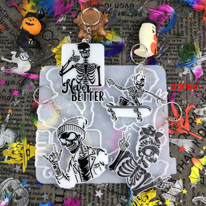 Moule en silicone pour résine fait main, style DIY, ornements décoratifs et outils pour gâteaux, pour la fabrication de résine, moule en plâtre - Product Image 4