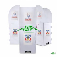 Cabine de vote portable en carton ondulé avec conception pliable et service de traitement en polypropylène pour les élections