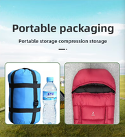 Sac de couchage en duvet d'oie blanc à 90% pour adultes, camping en plein air, portable, chaud, hiver, ultraléger, équipement de sac de couchage en duvet d'oie